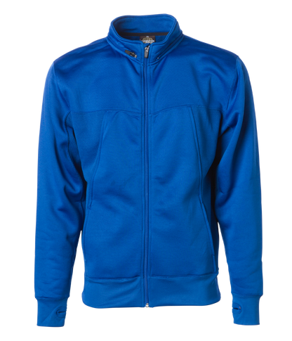 EXP80PTZ - Poly-Tech Zip Hooded Sweatshirt - Royal / XS - CLOSE