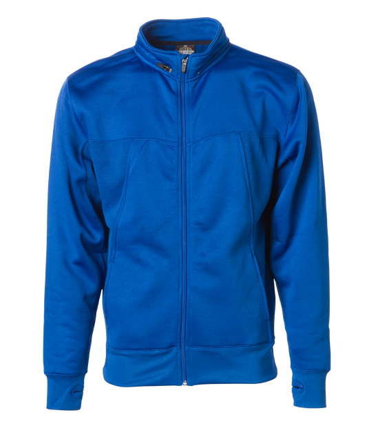 EXP80PTZ - Poly-Tech Zip Hooded Sweatshirt - Royal / XS - CLOSE