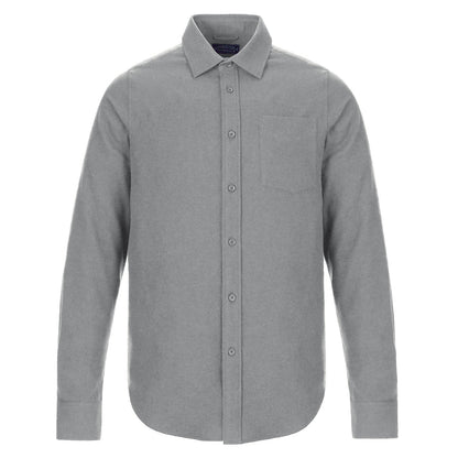 S04500 - Chalet - Men’s Brushed Flannel Shirt - Silver Heather / S / shirt