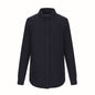 S04501 - Chalet - Ladies Brushed Flannel Shirt - Navy Heather / XS / shirt