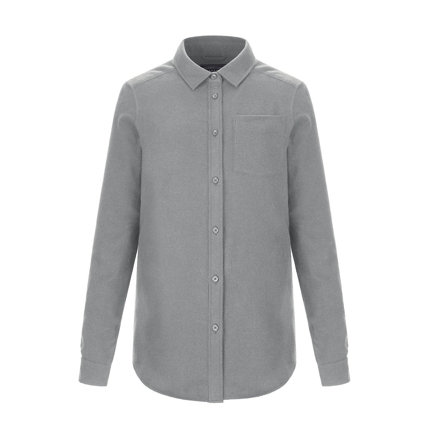 S04501 - Chalet - Ladies Brushed Flannel Shirt - Silver Heather / XS / shirt