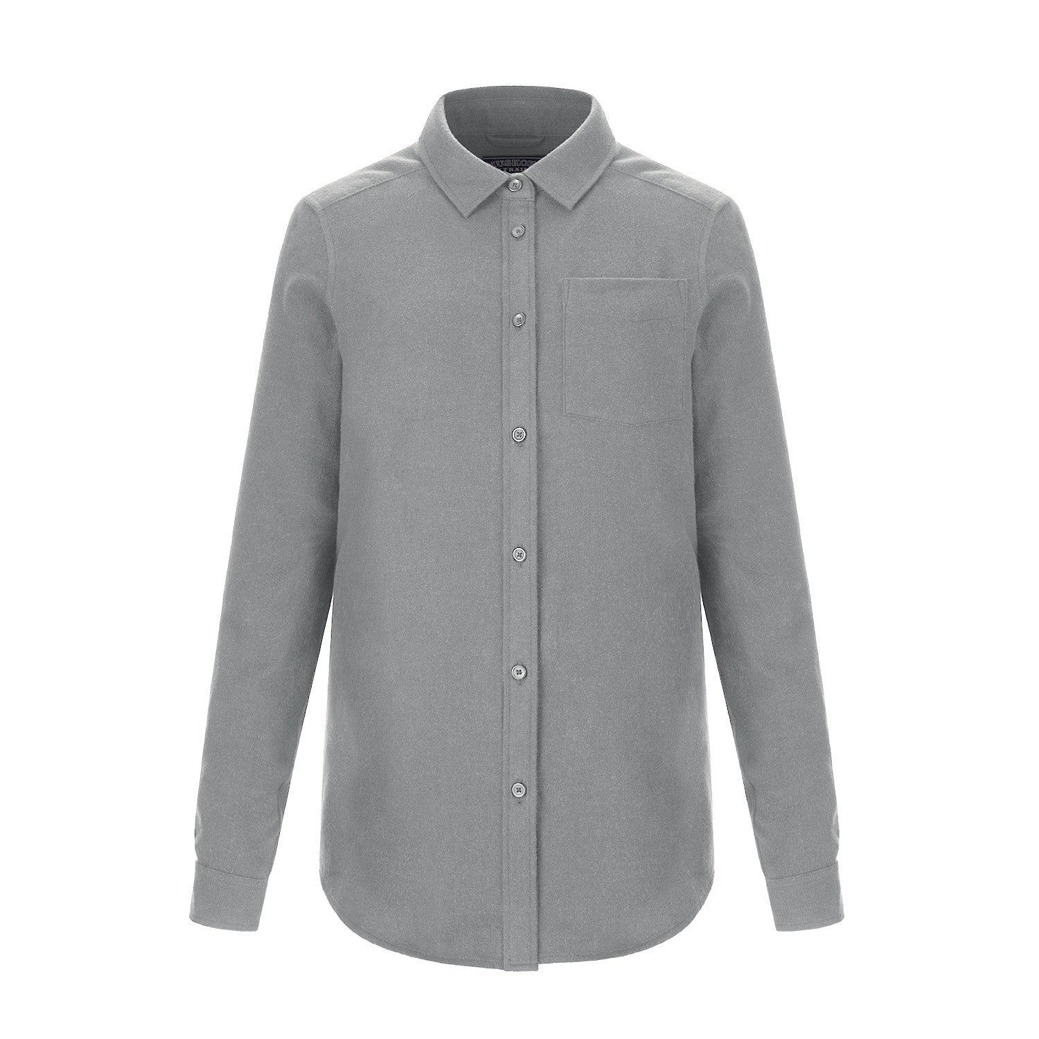 S04501 - Chalet - Ladies Brushed Flannel Shirt - Silver Heather / XS / shirt