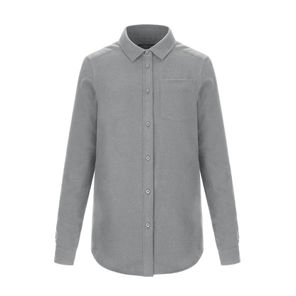 S04501 - Chalet - Ladies Brushed Flannel Shirt - Silver Heather / XS / shirt