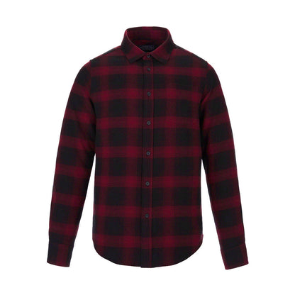 S04505 - Cabin - Men’s Brushed Flannel Shirt - Red/Black / S / shirt