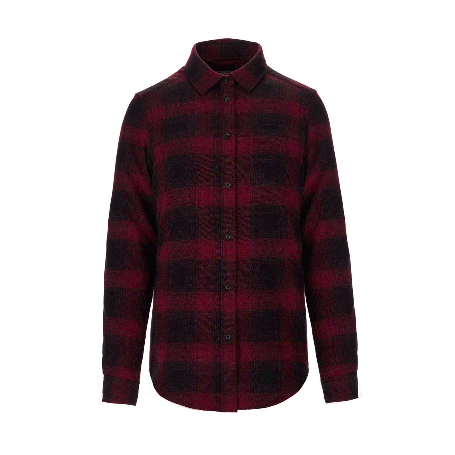 S04506 - Cabin - Ladies Brushed Flannel Shirt - Red/Black / XS / shirt