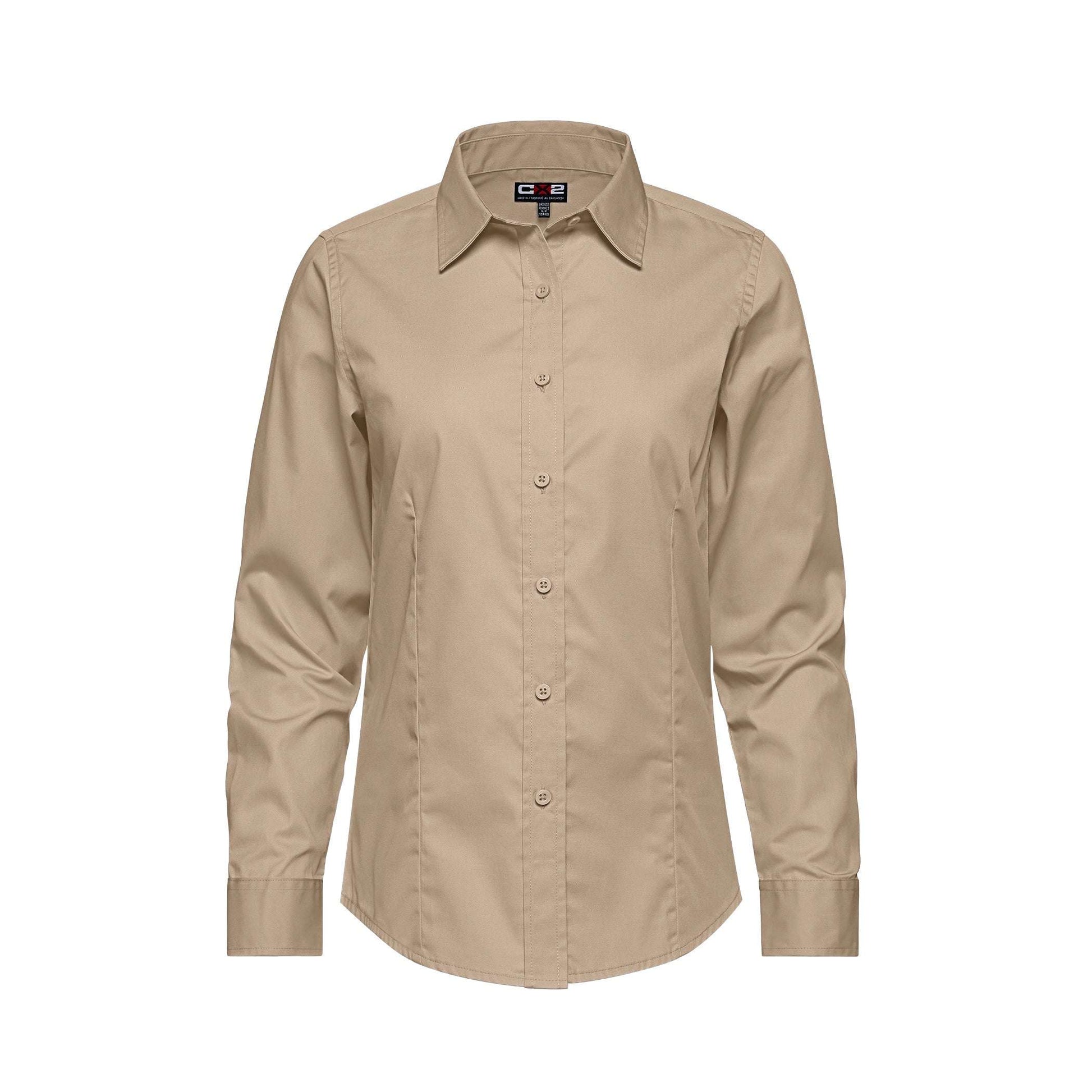 S04601 - Camden - Ladies Poly-Cotton Twill Long Sleeve Easy-Care Shirt