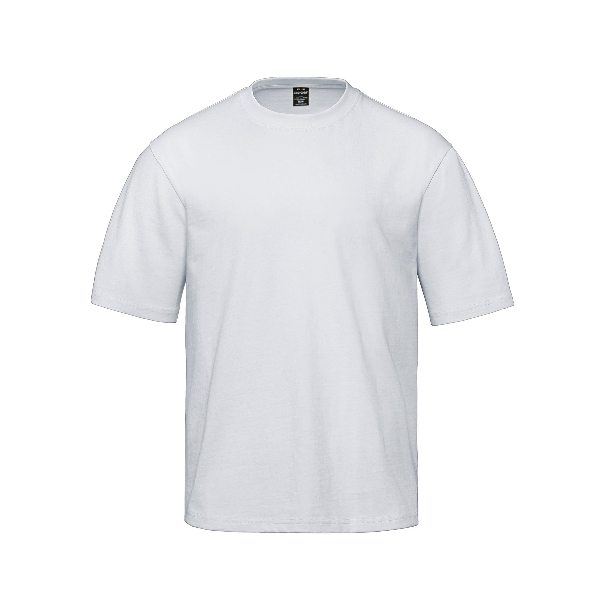 S05280 - Urban - 280GSM Heavyweight Drop Shoulder Cotton T-Shirt - White / XS
