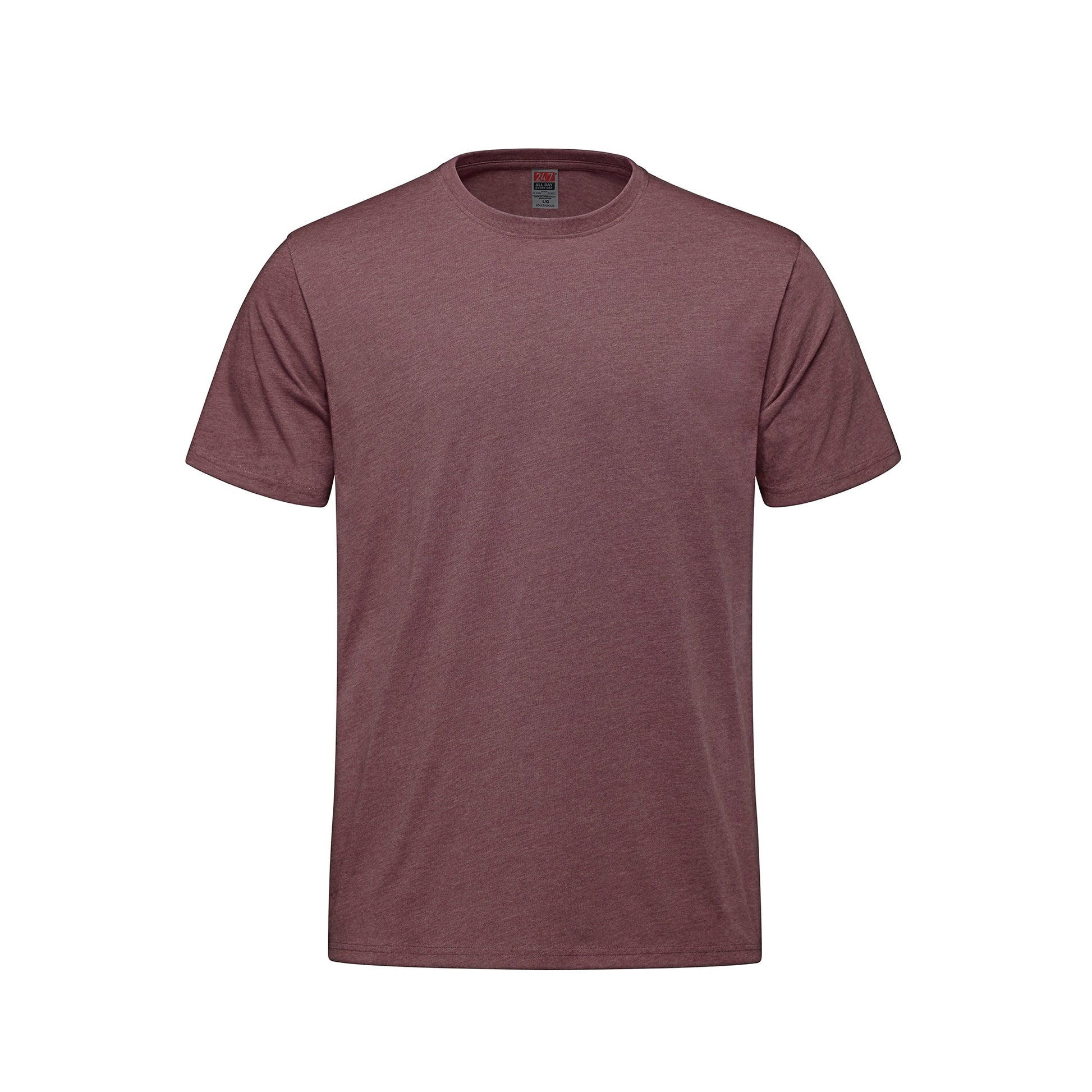 S5650Y - Sprint - Youth 50/50 Cotton/Polyester Crewneck T-Shirt - Maroon Heather / XS