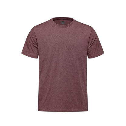 S5650Y - Sprint - Youth 50/50 Cotton/Polyester Crewneck T-Shirt - Maroon Heather / XS