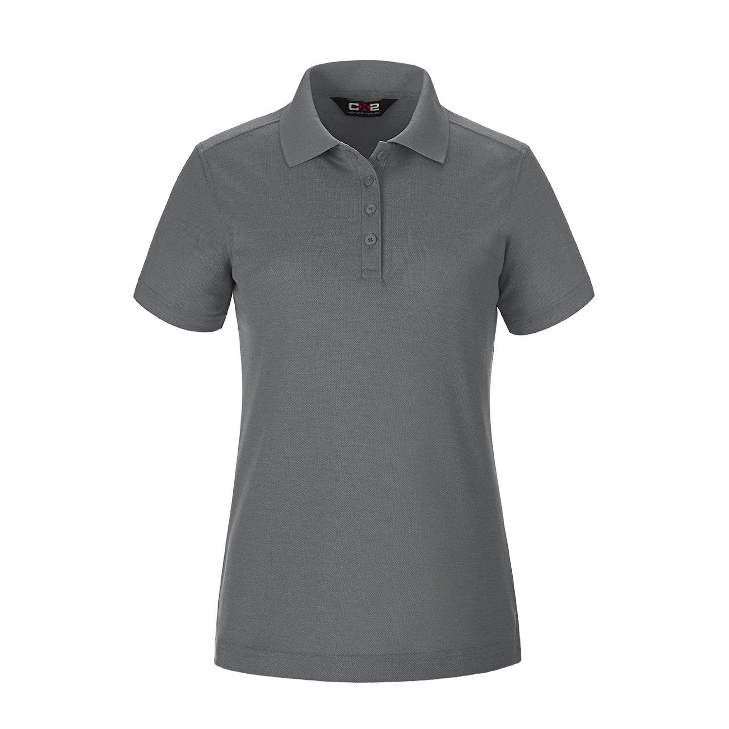 S05736 - Ace - Ladies Pique Mesh Polo - Steel Grey / XS / Polos