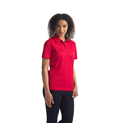 Red women’s pique mesh polo shirt from S05736 Ace Ladies Pique Mesh Polo collection