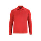 S05737 - Birdie - Men’s Long Sleeve Pique Mesh Polo - Red / S - Polos
