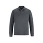 S05737 - Birdie - Men’s Long Sleeve Pique Mesh Polo - Steel Grey / S - Polos