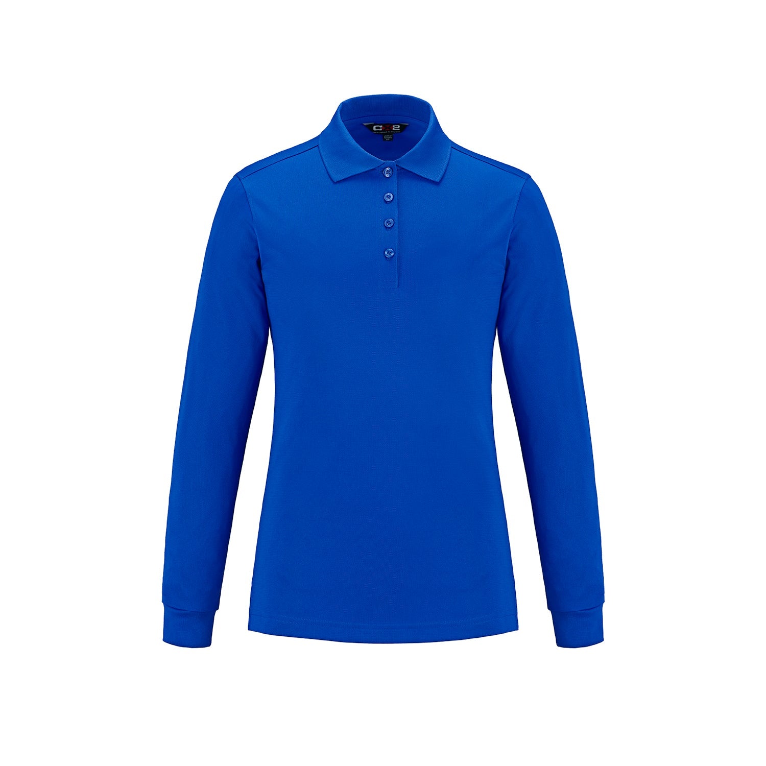 S05738 - Birdie - Ladies Long Sleeve Pique Mesh Polo - Royal / XS - Polos