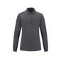 S05738 - Birdie - Ladies Long Sleeve Pique Mesh Polo - Steel Grey / XS - Polos