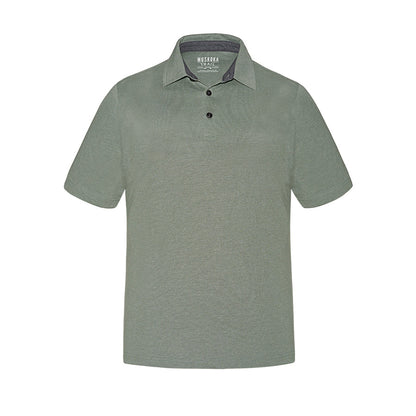 S05750 - Fairway - Men’s Cotton/Poly Jersey Polo - Melange Fatigue Green / S / Polos