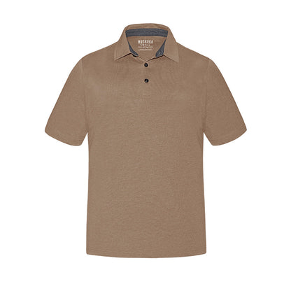 S05750 - Fairway - Men’s Cotton/Poly Jersey Polo - Melange Taupe / S / Polos