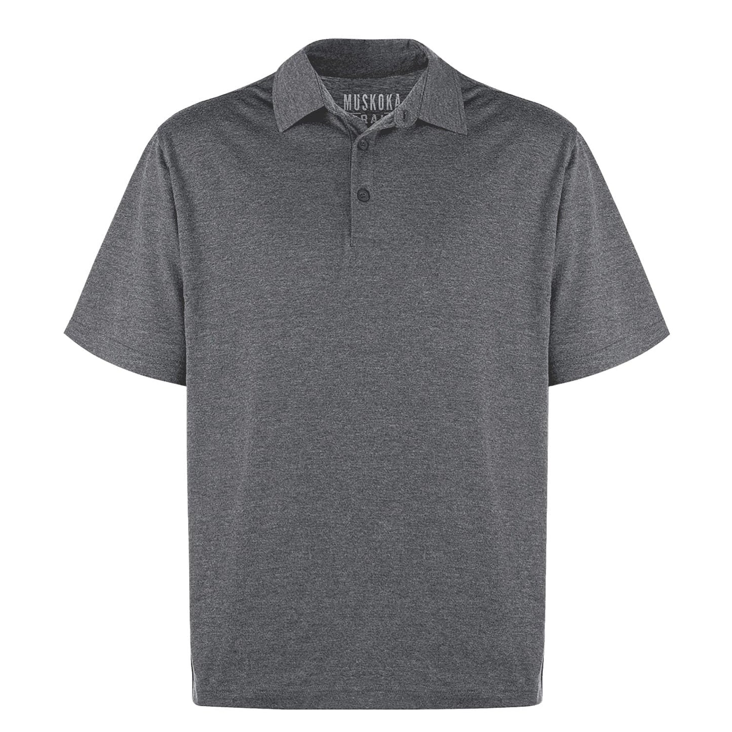 S05750 - Fairway - Men’s Cotton/Poly Jersey Polo - Melange Charcoal / S / Polos