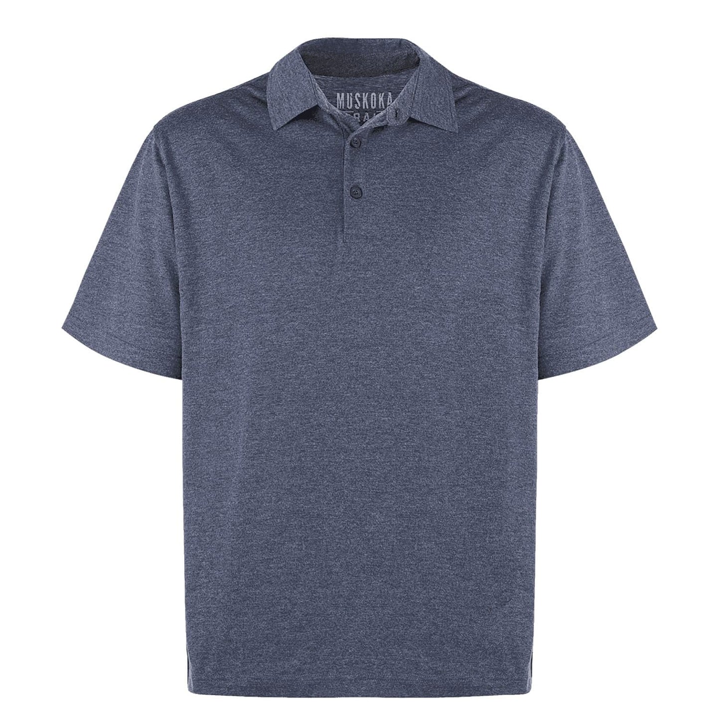 S05750 - Fairway - Men’s Cotton/Poly Jersey Polo - Melange Navy / S / Polos