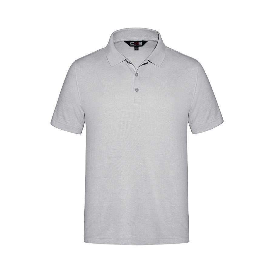 S05785 - Elite - Men’s Cotton/Poly/Spandex Pique Polo - Athletic Grey Heather / S - Polos