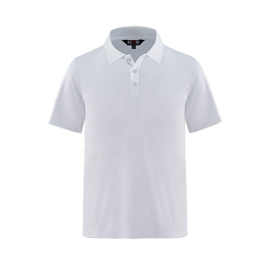 S05785 - Elite - Men’s Cotton/Poly/Spandex Pique Polo - White / S - Polos