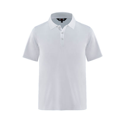 S05785 - Elite - Men’s Cotton/Poly/Spandex Pique Polo - White / S - Polos