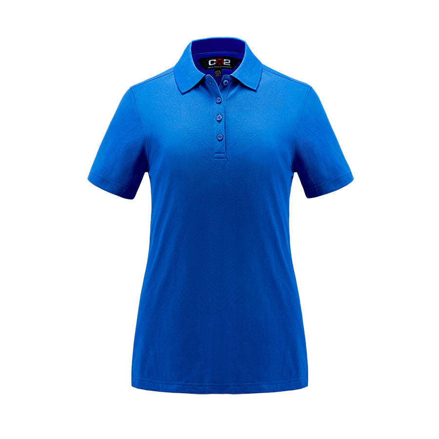 S05786 - Elite - Ladies Cotton/Poly/Spandex Polo - Royal / XS - Polos