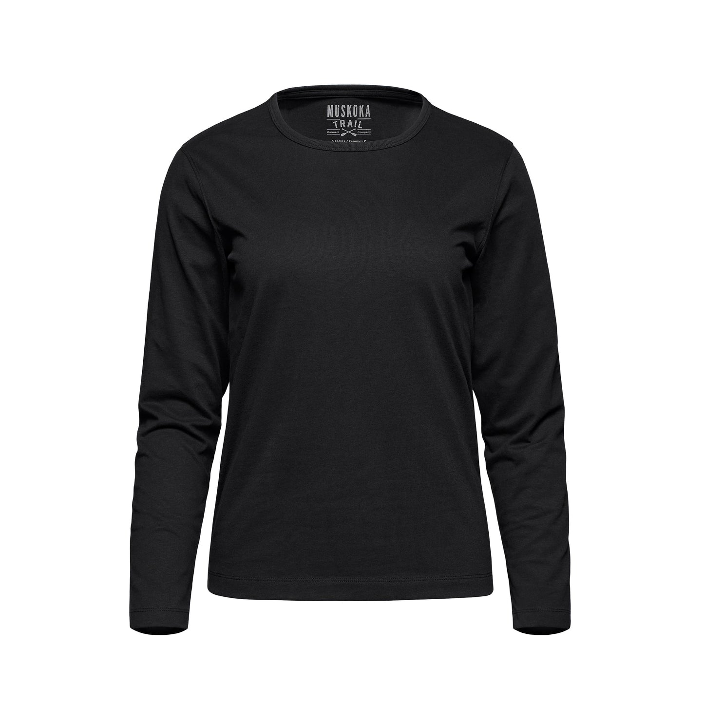 S05896 - Riverside - Ladies Cotton-Poly Long Sleeve Crewneck T-Shirt