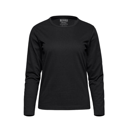 S05896 - Riverside - Ladies Cotton-Poly Long Sleeve Crewneck T-Shirt