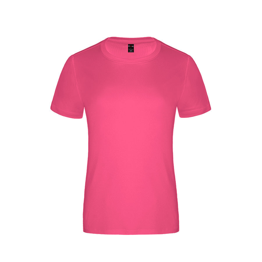 S05936 - Coast - Ladies Crew Neck Polyester Tee - Intense Pink / XS / Performance T-Shirt