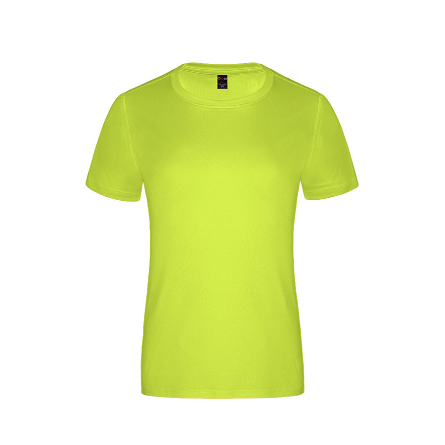 S05936 - Coast - Ladies Crew Neck Polyester Tee - Intense Yellow / XS / Performance T-Shirt