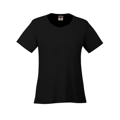 S05936 - Coast - Ladies Crew Neck Polyester Tee - Black / XS / Performance T-Shirt