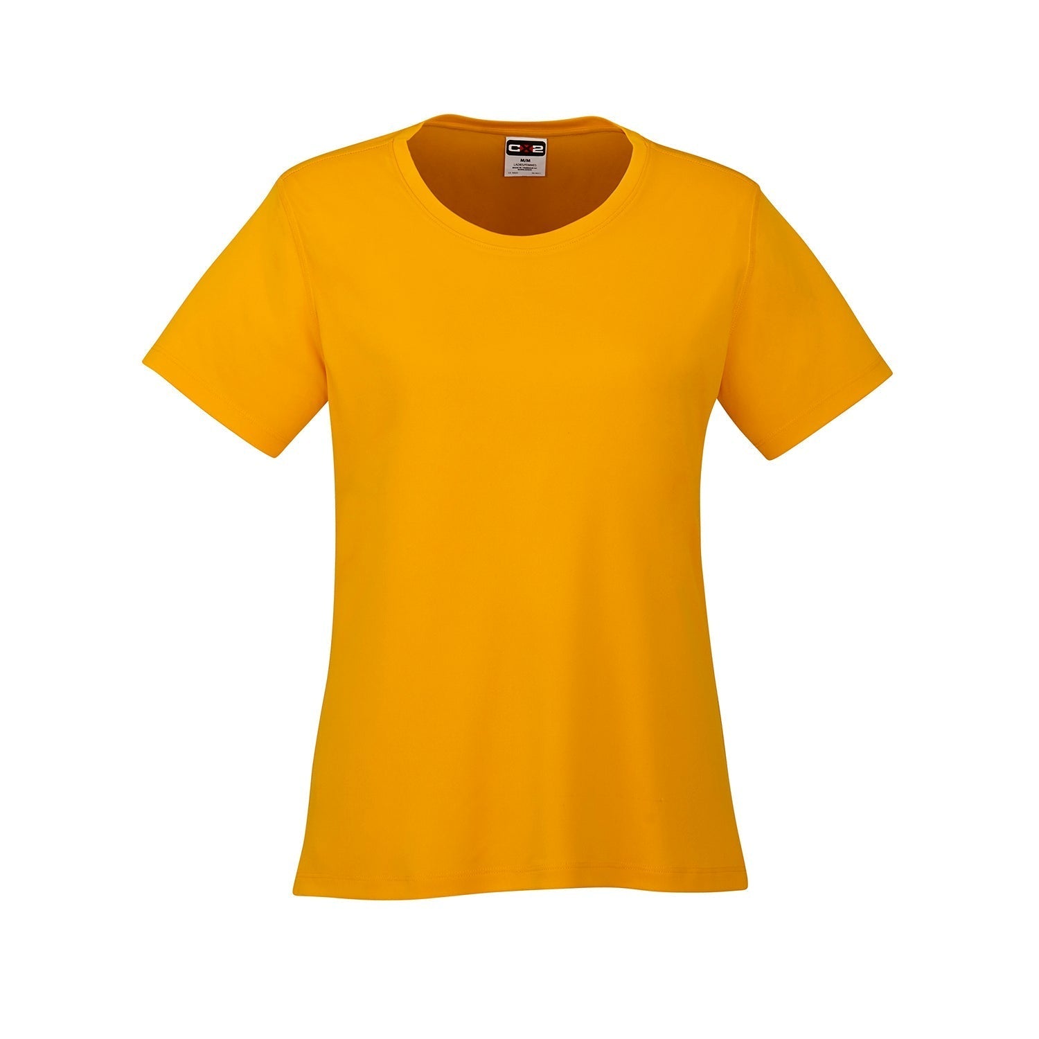 S05936 - Coast - Ladies Crew Neck Polyester Tee - Gold / XS / Performance T-Shirt