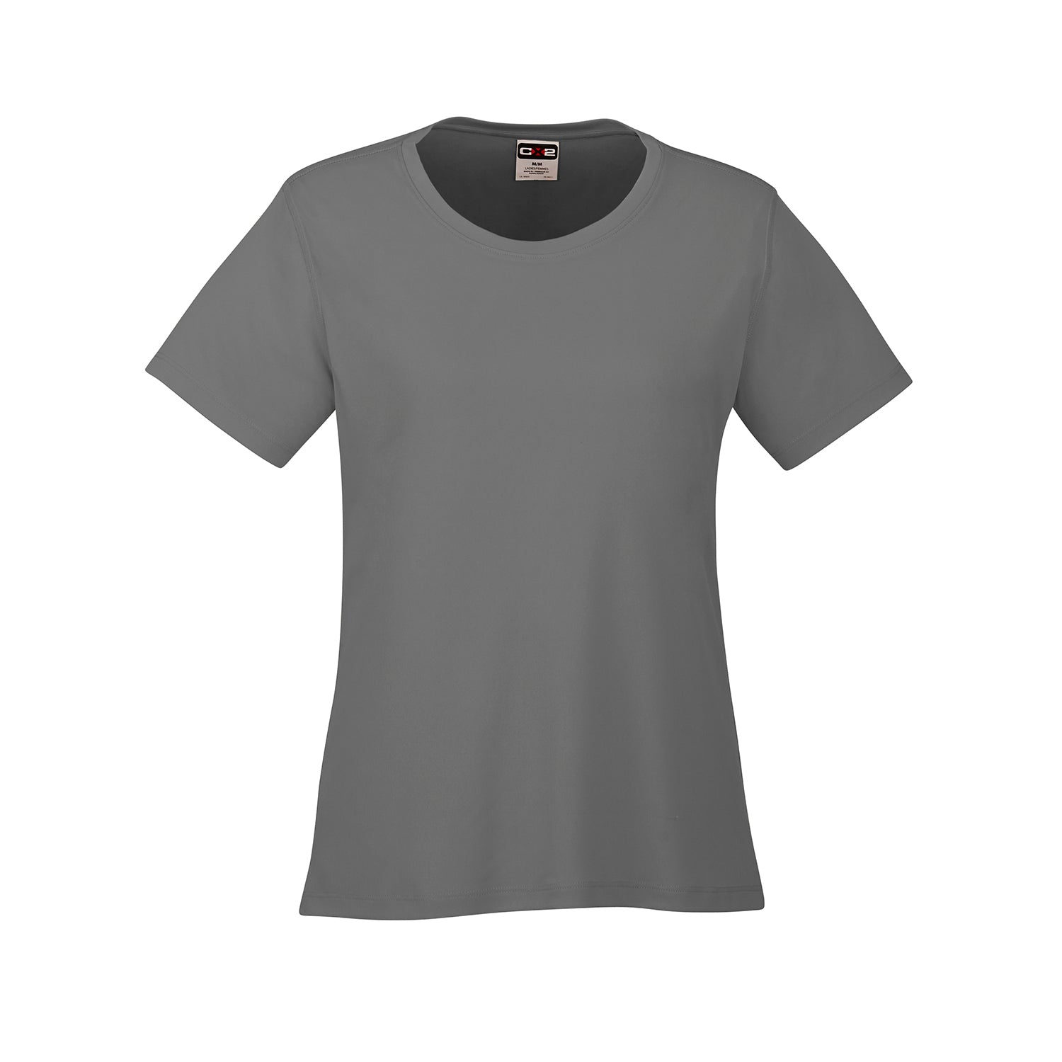 S05936 - Coast - Ladies Crew Neck Polyester Tee - Grey / XS / Performance T-Shirt