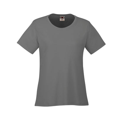 S05936 - Coast - Ladies Crew Neck Polyester Tee - Grey / XS / Performance T-Shirt