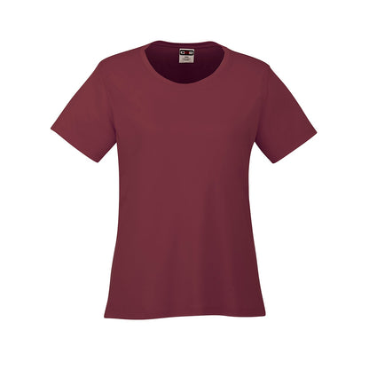 S05936 - Coast - Ladies Crew Neck Polyester Tee - Maroon / XS / Performance T-Shirt