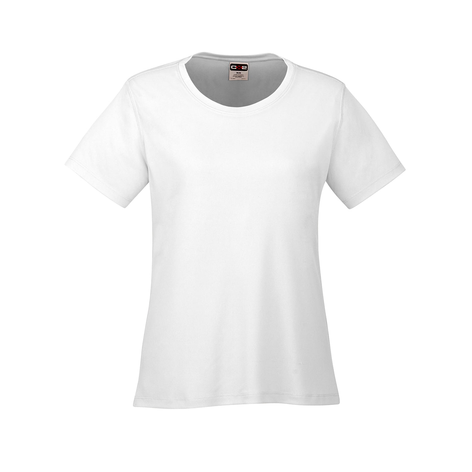 S05936 - Coast - Ladies Crew Neck Polyester Tee - White / XS / Performance T-Shirt
