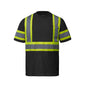 S05990 - Optimum - Cotton Hi-Vis T-Shirt - Black / XS
