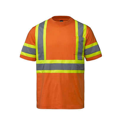 S05990 - Optimum - Cotton Hi-Vis T-Shirt - Orange / XS