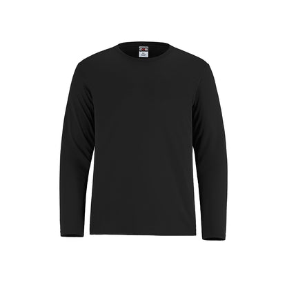 S5937Y - Shore - Youth Performance Long Sleeve Crewneck T-Shirt - Black / XS