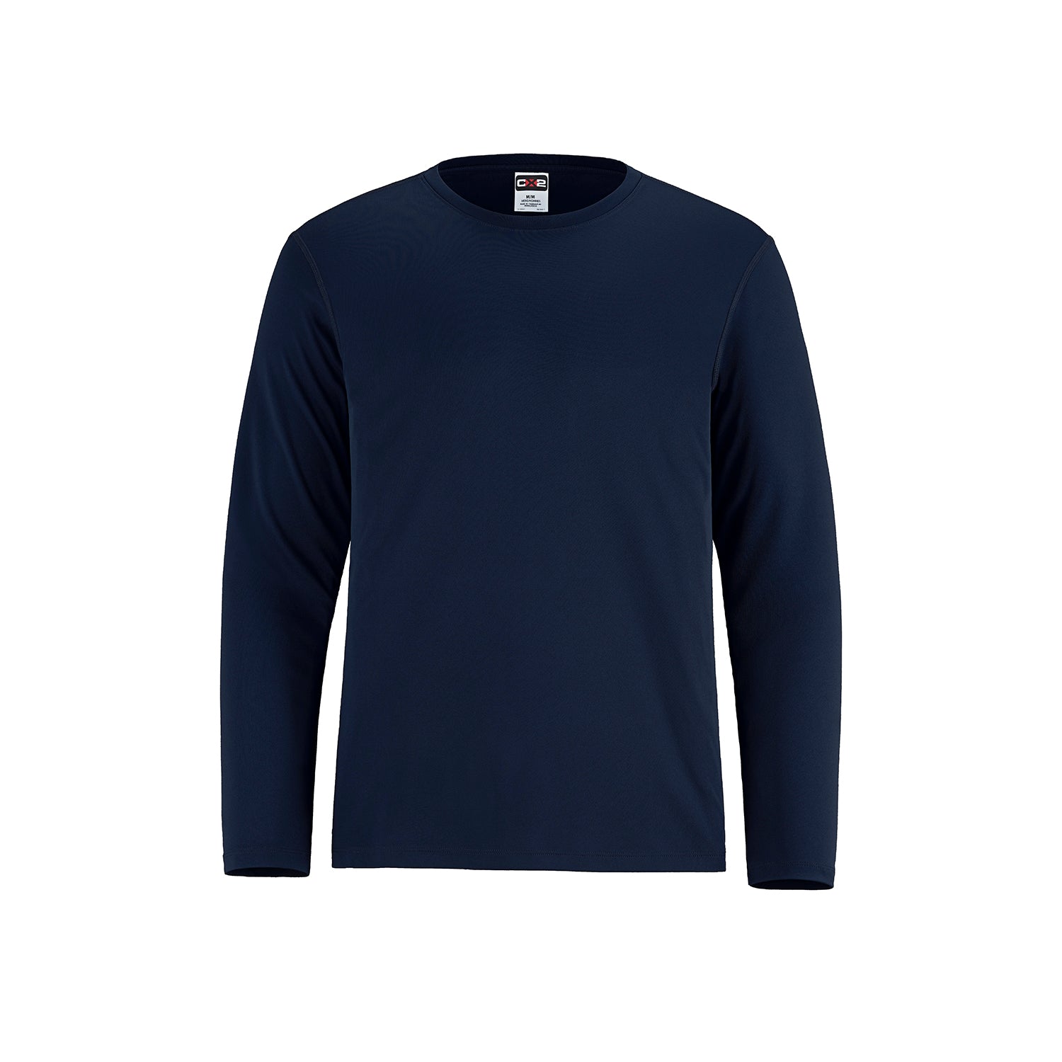 S05937 - Shore - Adult Performance Long Sleeve Crewneck T-Shirt - Navy / XS