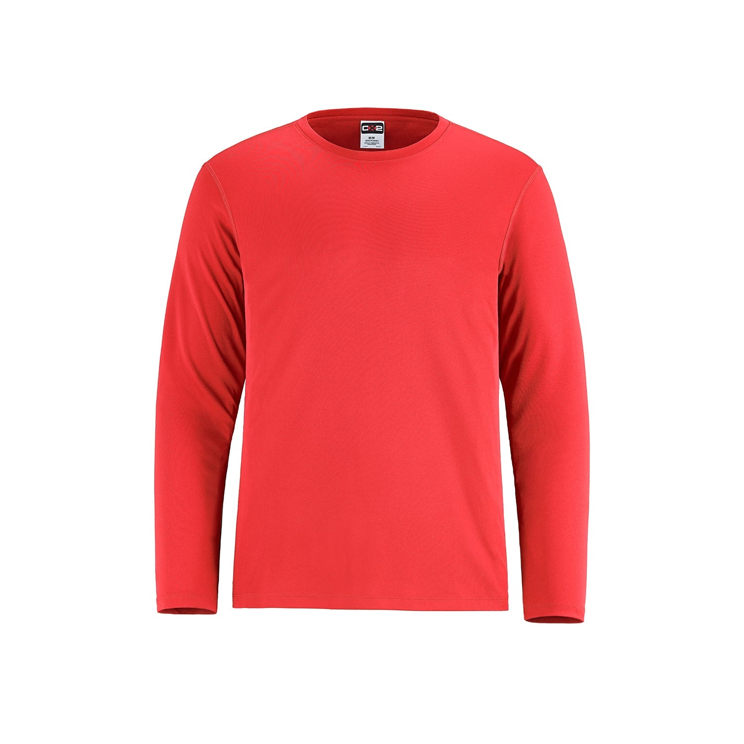 S05937 - Shore - Adult Performance Long Sleeve Crewneck T-Shirt - Red / XS