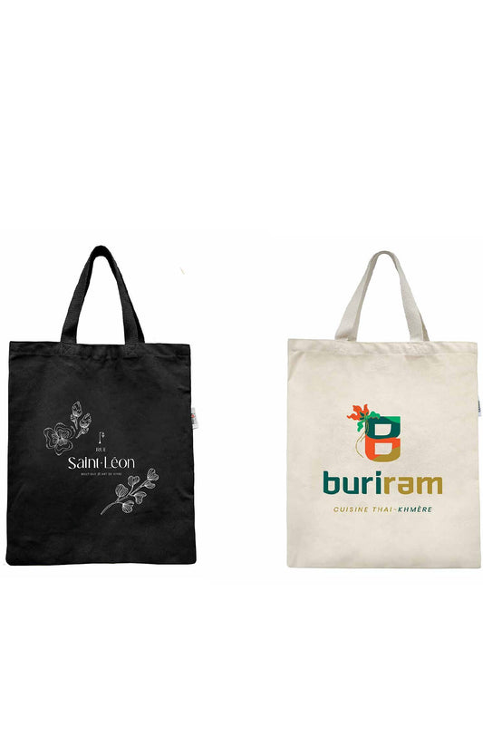 B3760 - Durable Canadian-Made Basic Cotton Tote Bag with Strong Handles