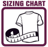 T-shirt sizing chart for L00540 Crew adult crewneck made of ring spun combed cotton