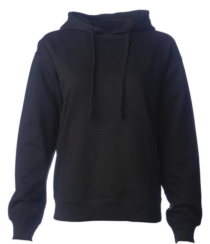SS008 - Women’s Midweight Hooded Pullover Sweatshirt - Black / XS - HOODIES