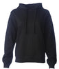 SS008 - Women’s Midweight Hooded Pullover Sweatshirt - Black / XS - HOODIES