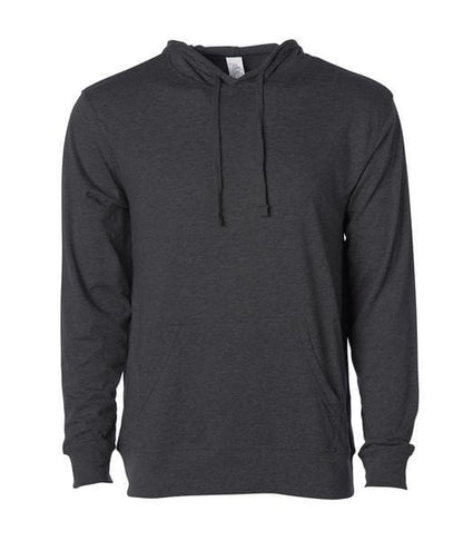 SS150J - Lightweight Jersey Hooded Pullover - Charcoal Heather / XS - HOODIES