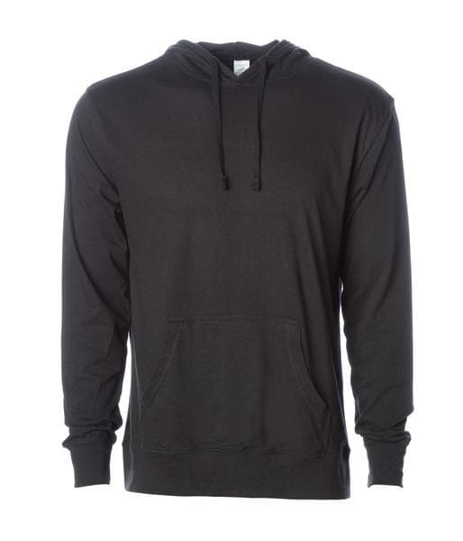 SS150J - Lightweight Jersey Hooded Pullover - Black / XS - HOODIES