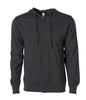 SS150JZ - Lightweight Jersey Zip Hood - Black / XS - ZIPS