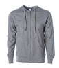 SS150JZ - Lightweight Jersey Zip Hood - Gunmetal Heather / XS - ZIPS